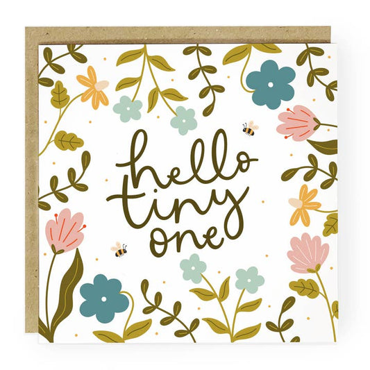 Hello Tiny One New Baby Card