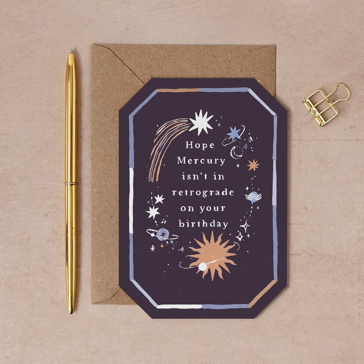 Mercury in Retrograde Birthday Cards