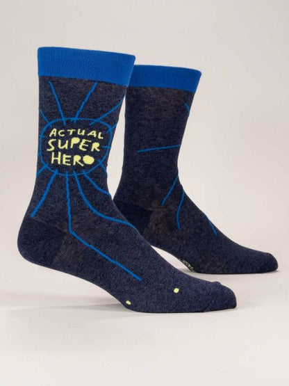 Men's Crew Socks Actual Superhero