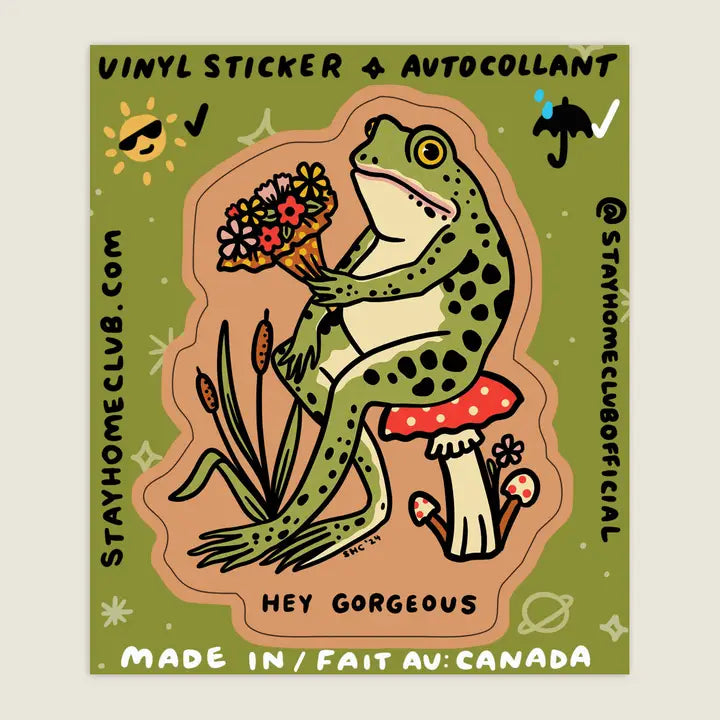 S131 Hey Gorgeous Vinyl Sticker