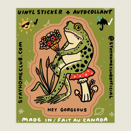 S131 Hey Gorgeous Vinyl Sticker