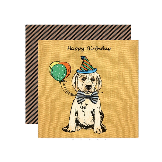 Party Labrador Birthday Card