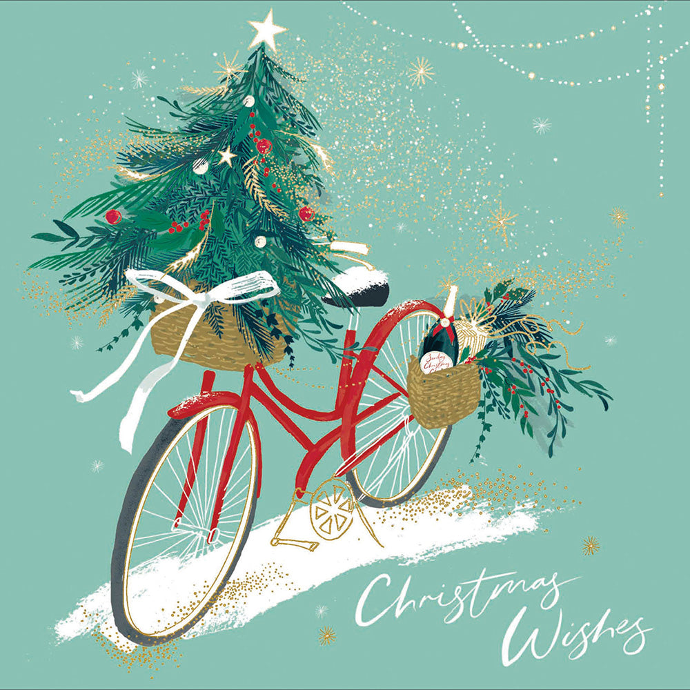 Holiday Bicycle Card