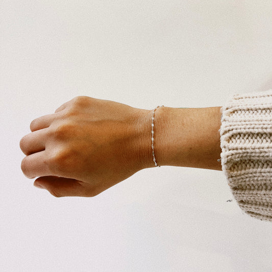 Mirror Chain 14K Gold Vermeil Bracelet
