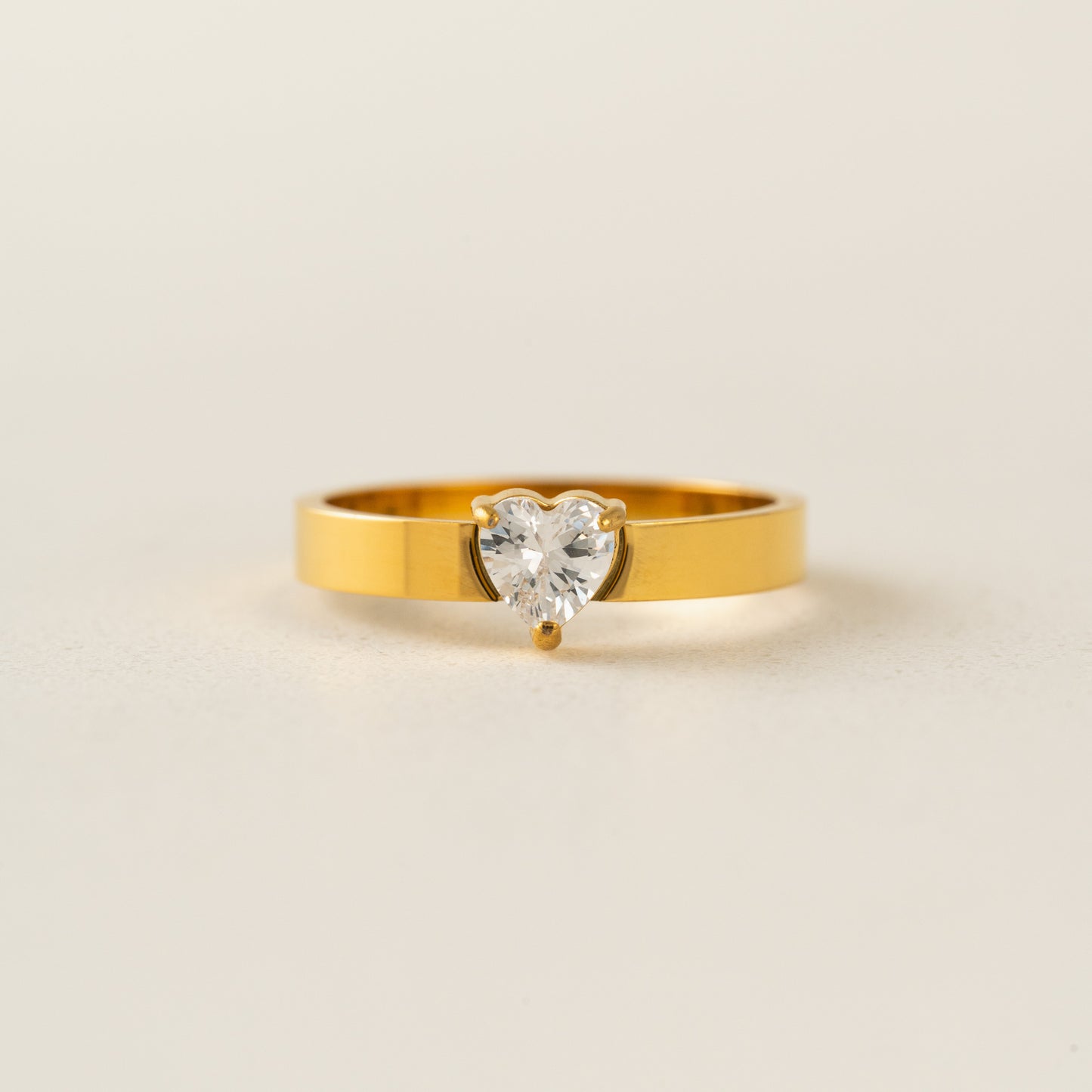 Amor Heart CZ Ring