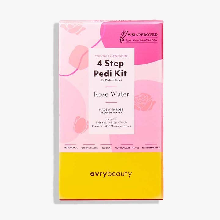 4 Step Pedi Kit - Rose Water