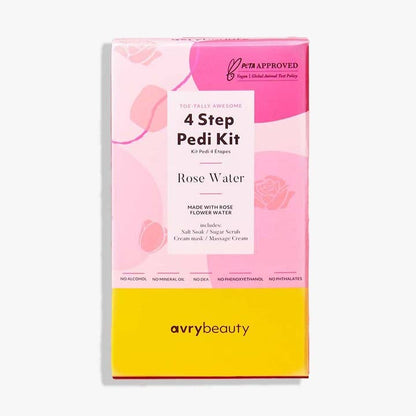4 Step Pedi Kit - Rose Water