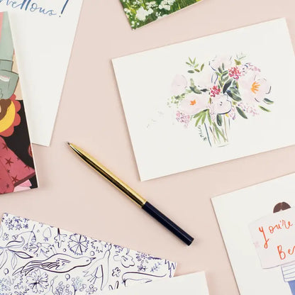 Peony Vase Card