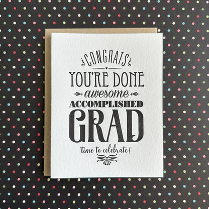 Congrats Awesome Grad Card