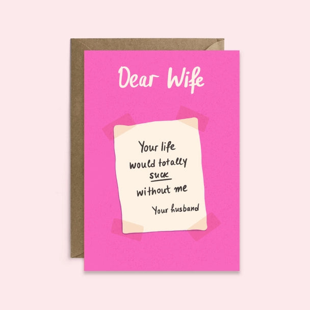 Dear Wife Card