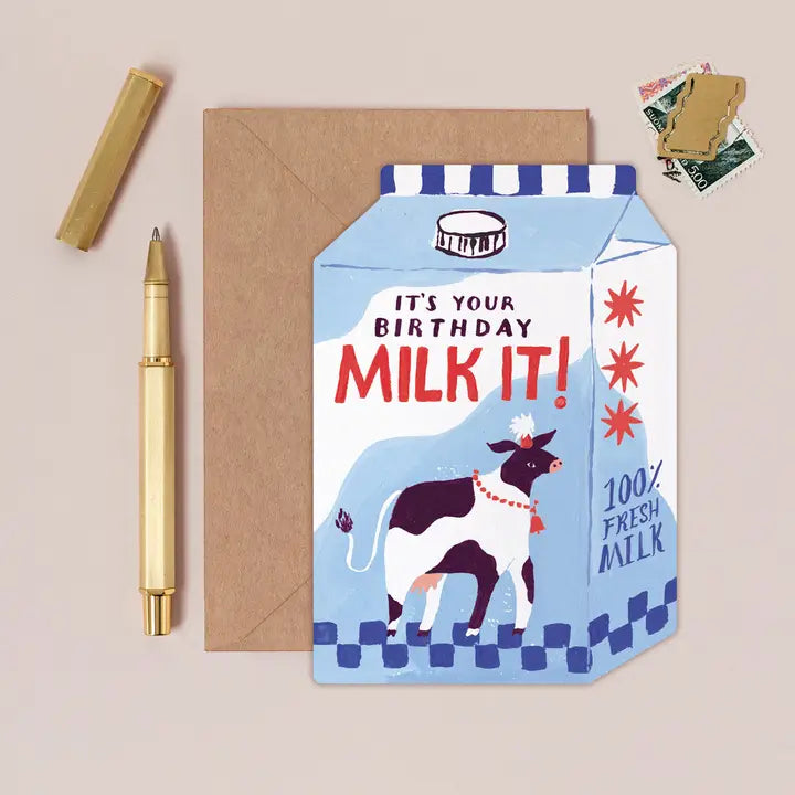 Milk It Birthday Card
