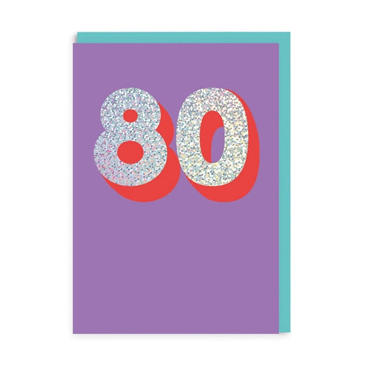 80 Greeting Card