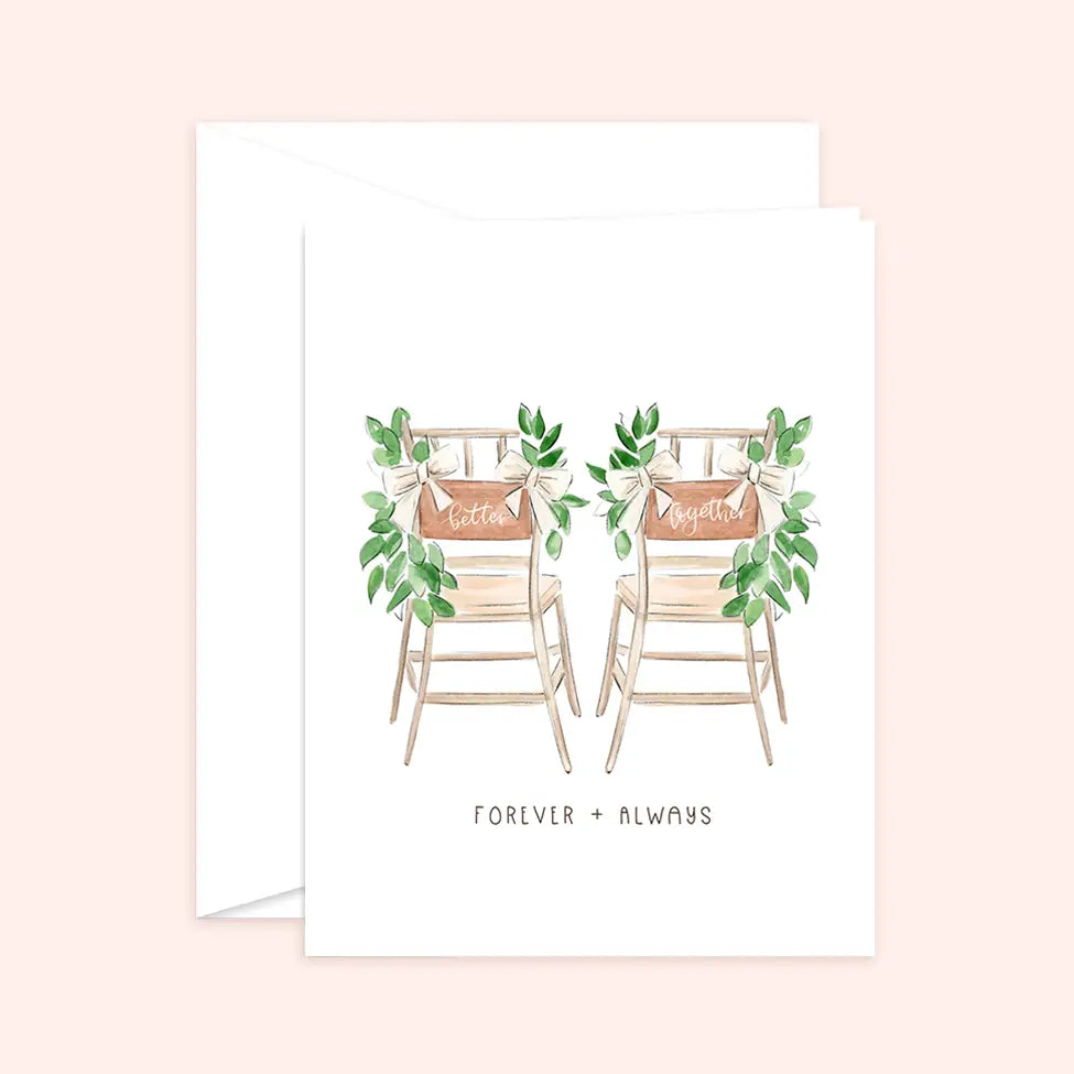 Better Together Wedding Greeting Card