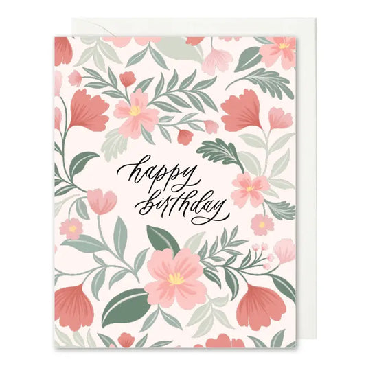 Floral Happy Birthday Boxed Cards