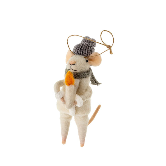 F19 - Candlelight Carl Mouse Ornament