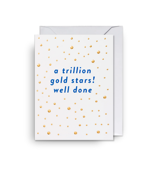 Mini A Trillion Gold Stars Card