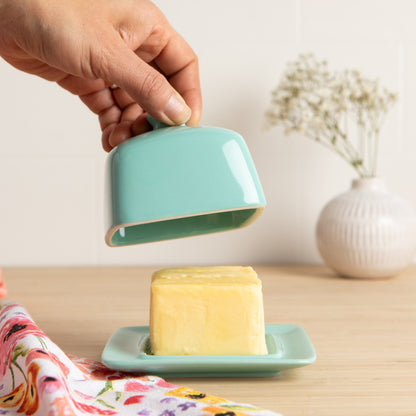 Butter Dish Square Eggshell