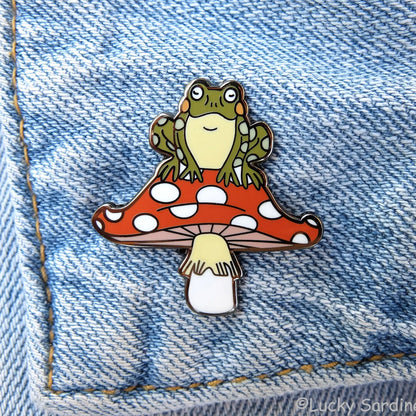 @42 Toad & Toadstool, Mushroom Enamel Pin