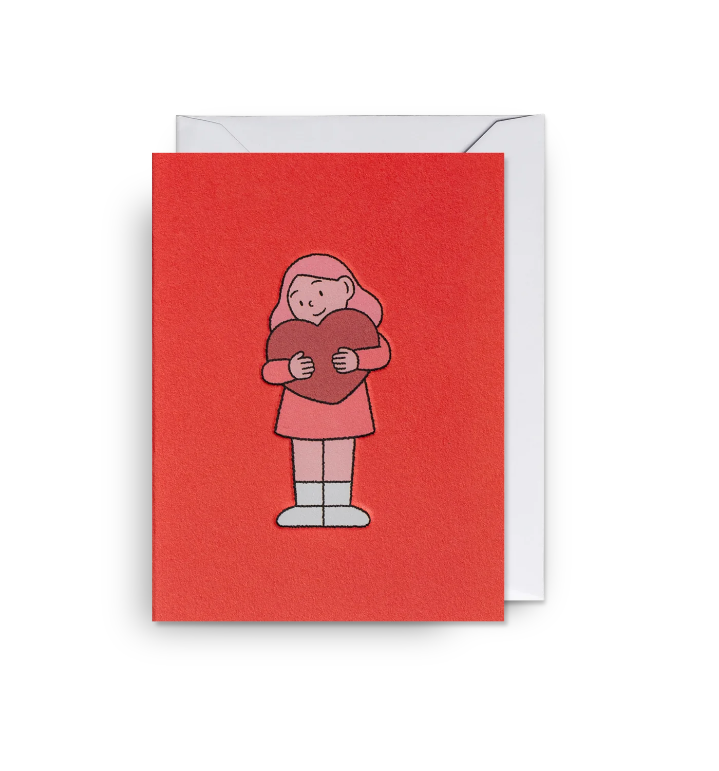 Mini Card Love Heart Woman Card