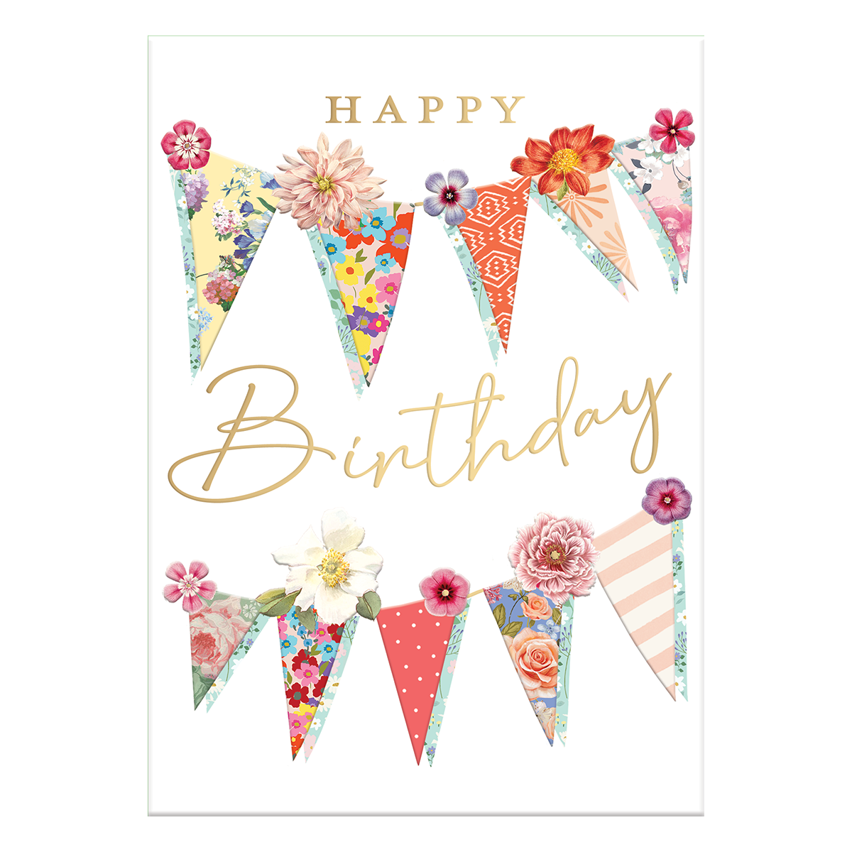Birthday Party Pennants Greeting Card
