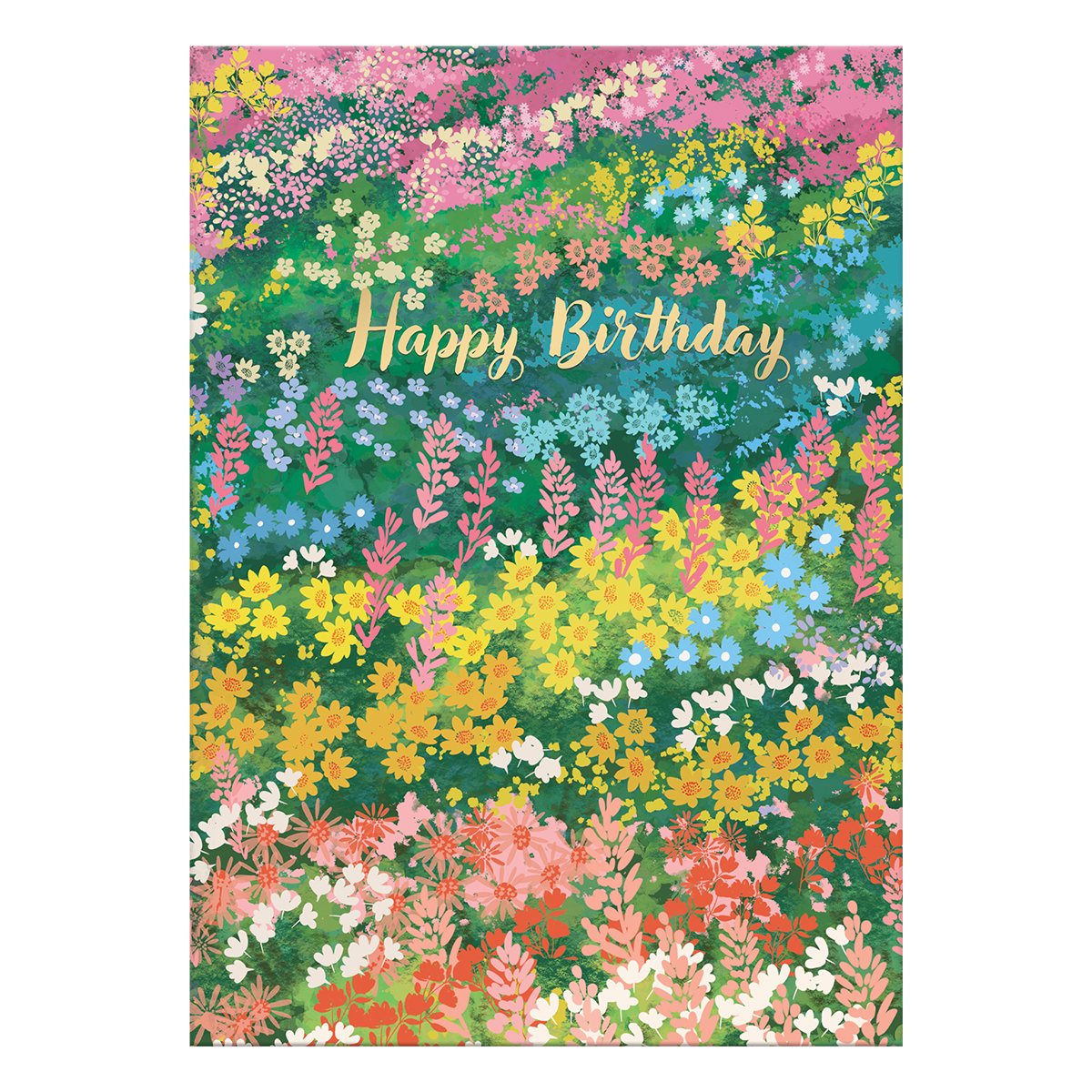 Birthday Flower Field Greeting Card