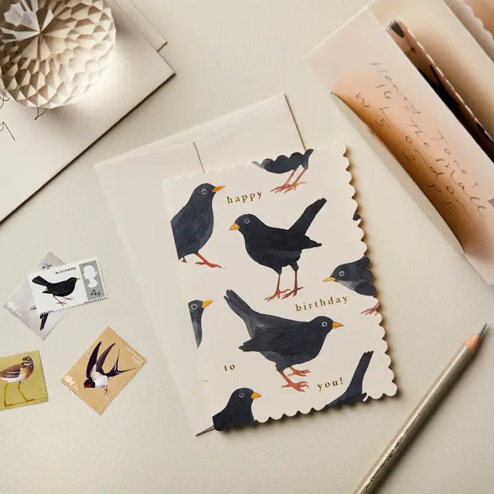 Blackbird Happy Birthday To You! Card