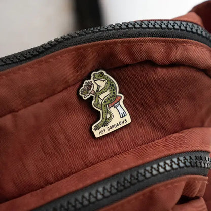 @4 Hey Gorgeous Enamel Lapel Pin