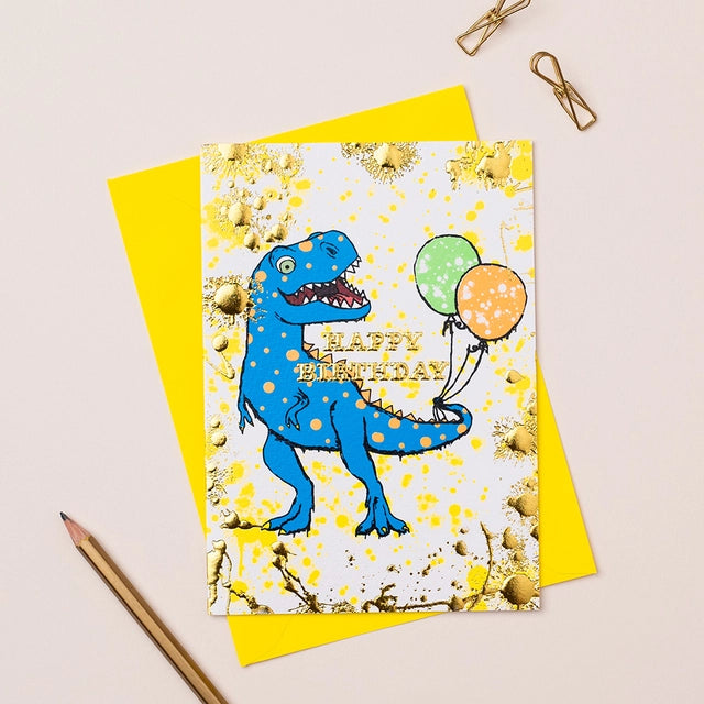 Splatter Dino Card