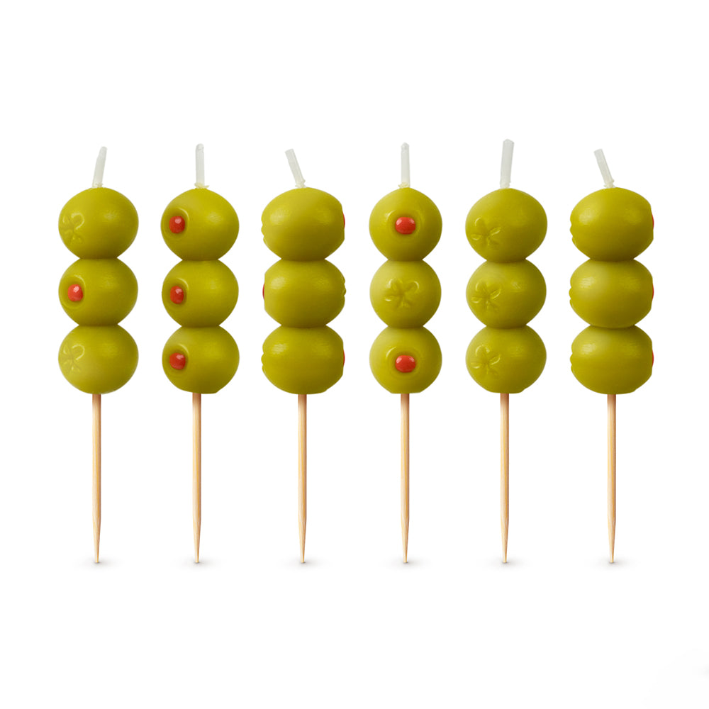 Olive Cocktail Party Birthday Candles