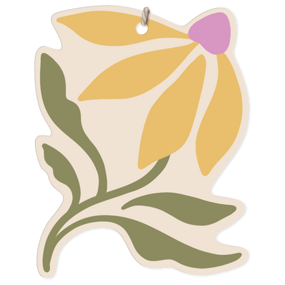 Yellow Daisy Flower Gift Tag