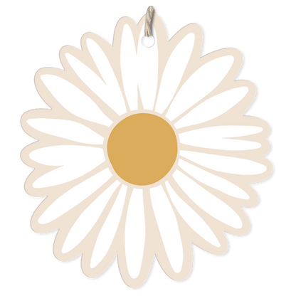 White Daisy Flower Gift Tag