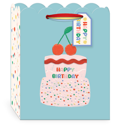 Birthday Cherries Medium Gift Bag