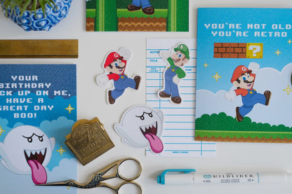 Super Retro Video Game Pop Culture Birthday Card