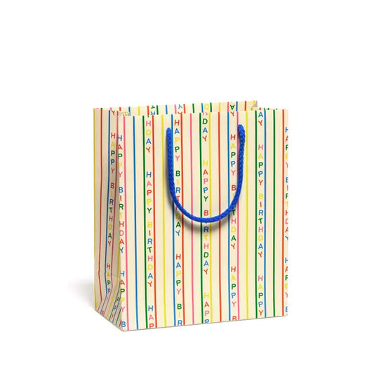 Birthday Stripes Medium Gift Bag
