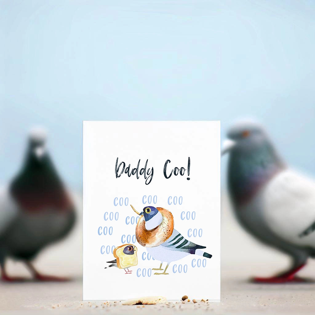 Pigeon Coo Dad Card
