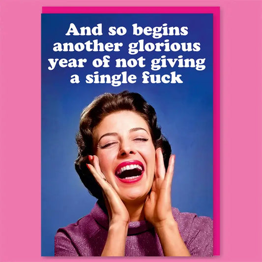 And Begins Another Year Greeting Card