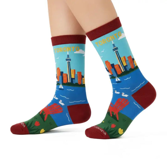 Toronto Scenic Skyline Crew Socks (Small)