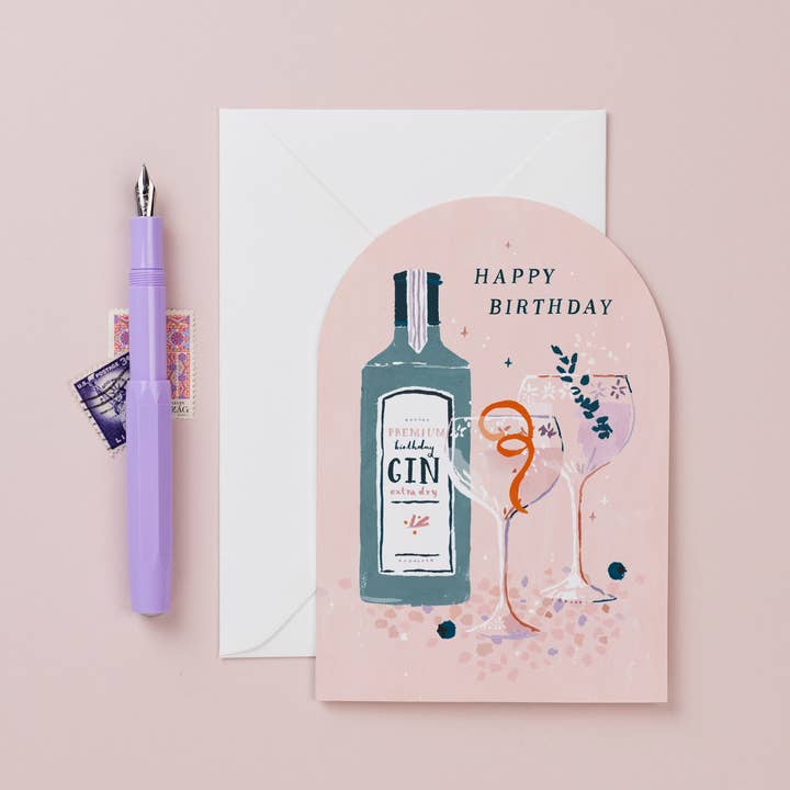 Happy Birthday Gin Card