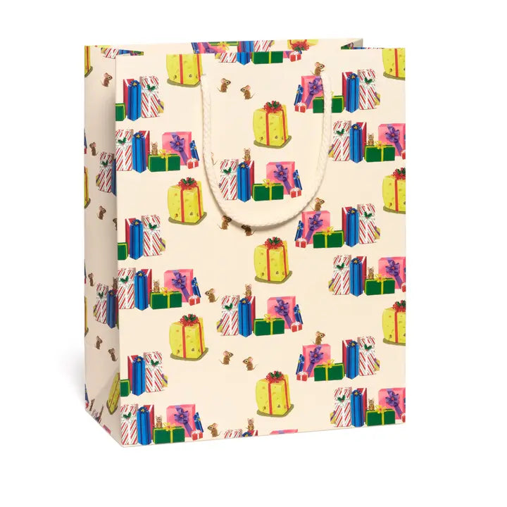Mice and Presents Large Gift Bag