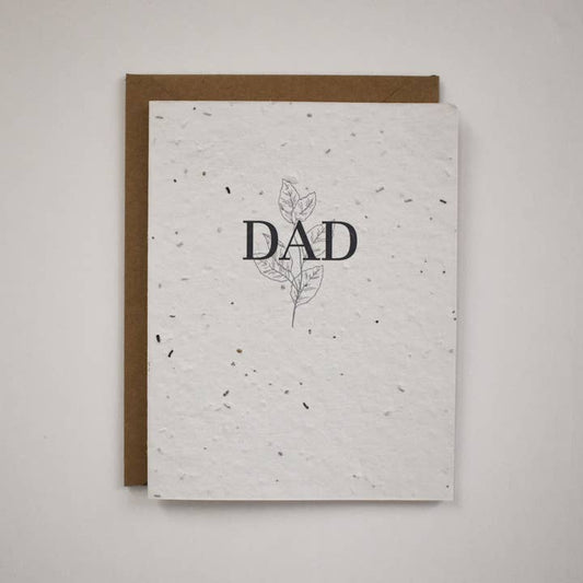 Father's Day Greenery Plantable Greeting Card