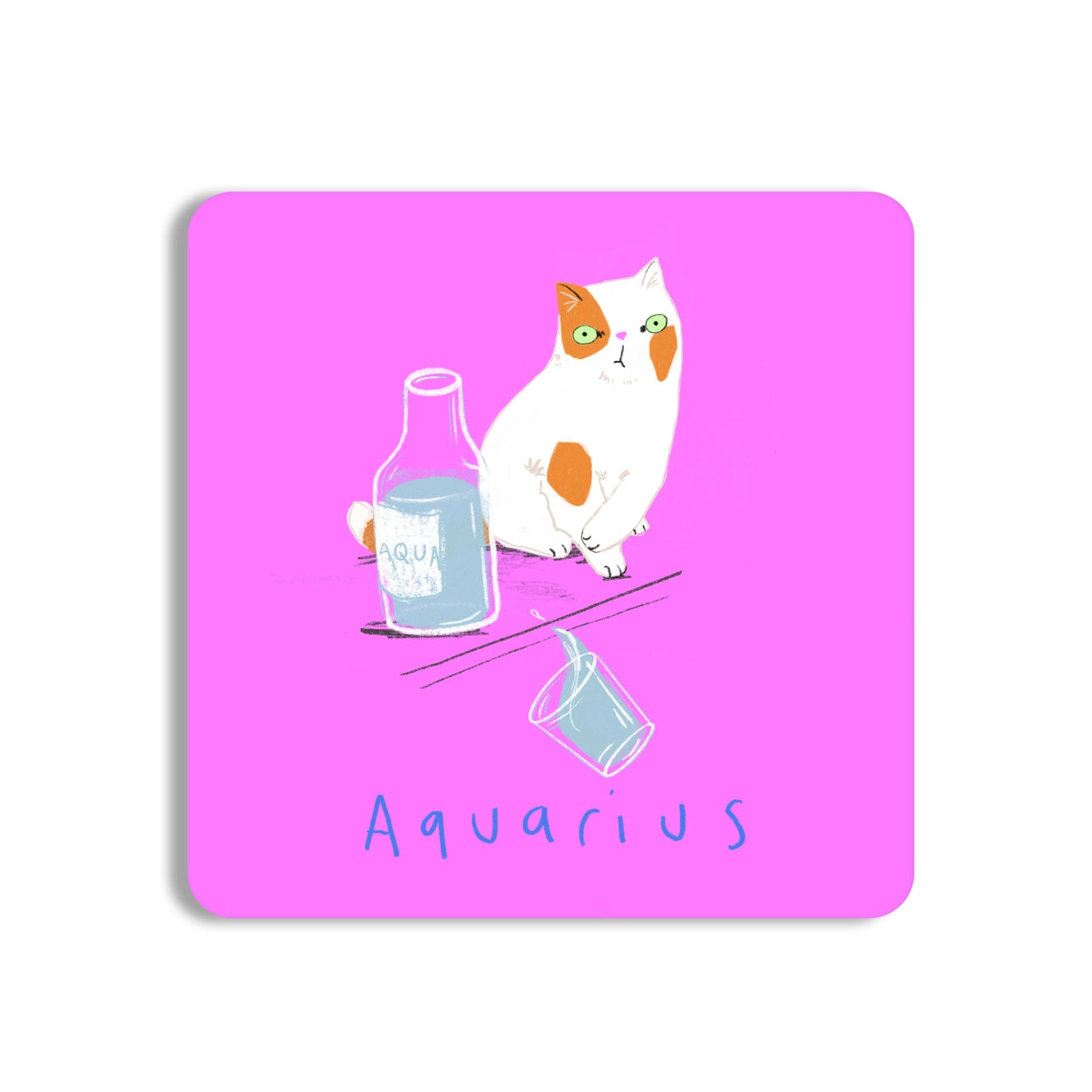 Zodicats Coaster Aquarius