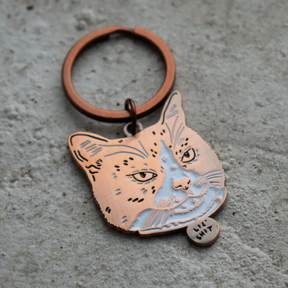 Lil Shit Cat Keychain