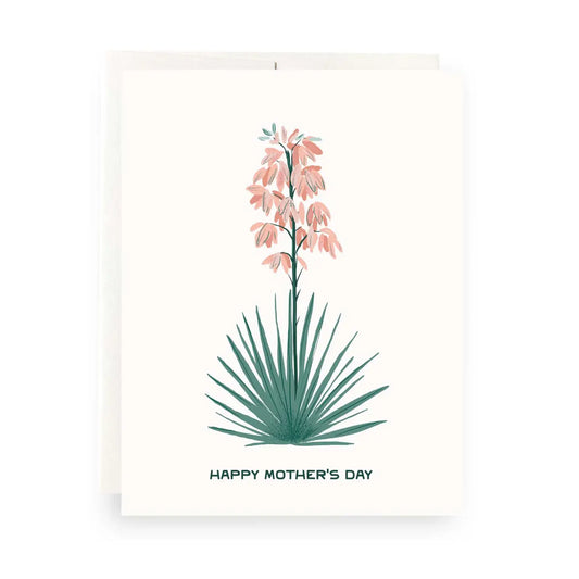 Yucca Blooms Mother's Day Greeting Card