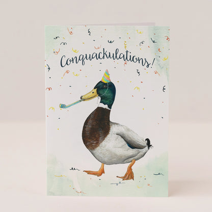 Conquackulations Card