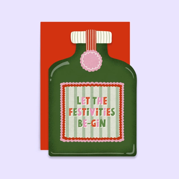 Festivities Be-Gin Holiday Card