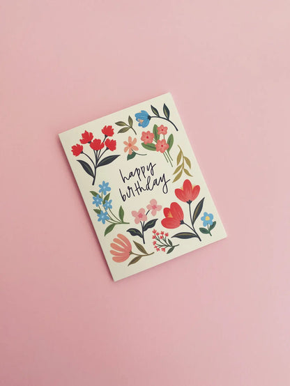 Wildflowers Birthday Card