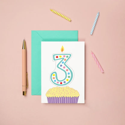 3rd Birthday Greeting Card