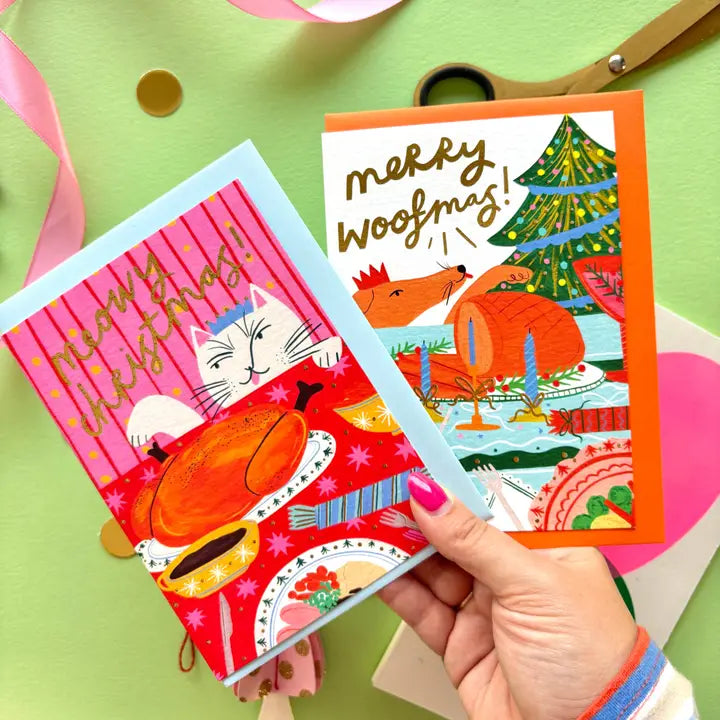 Meowy Christmas Cat Card
