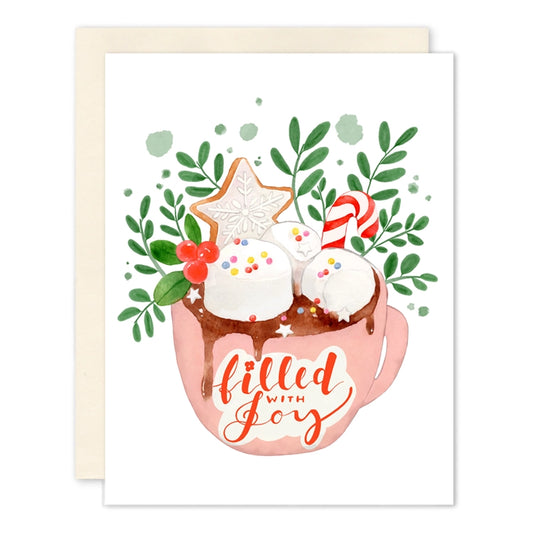 Filled with Joy Card - Pink