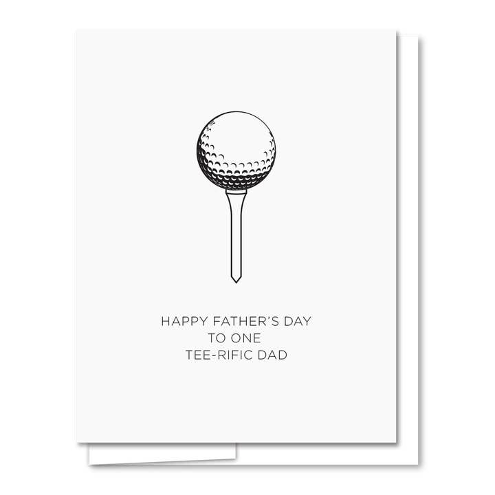 Tee-rific Dad Letterpress Father's Day Card